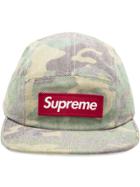 Supreme Washed Out Camo Camp Cap - Green