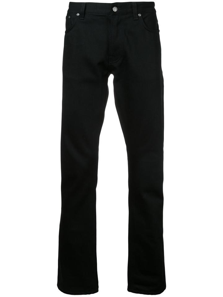 Dude Dan Tapered Jeans - Men - Cotton - 34/32, Black, Cotton, Nudie Jeans Co
