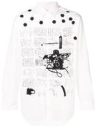 Comme Des Garçons Shirt Printed Button Shirt - White
