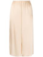 Forte Forte High-waist Slit-detail Skirt - Neutrals