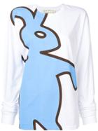 Marni Rabbit Print Sweatshirt - White