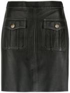 Nk Leather Mini Skirt - Black