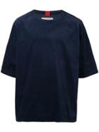 Necessity Sense Oversized Corduroy T-shirt - Blue