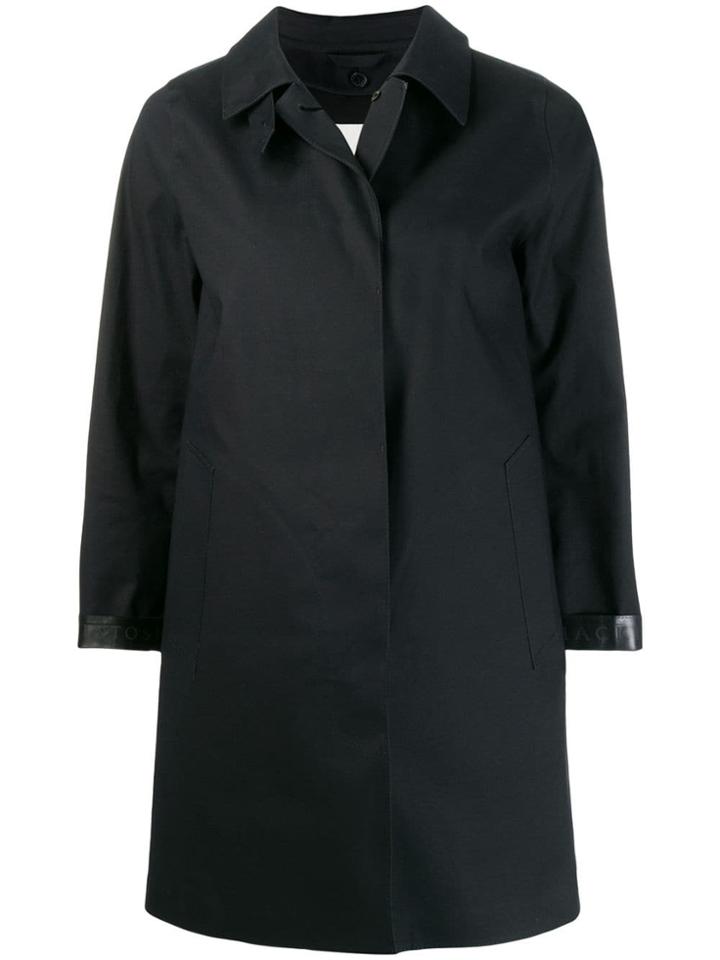 Mackintosh Dunoon Black Bonded Cotton Short Coat Lr-1005d