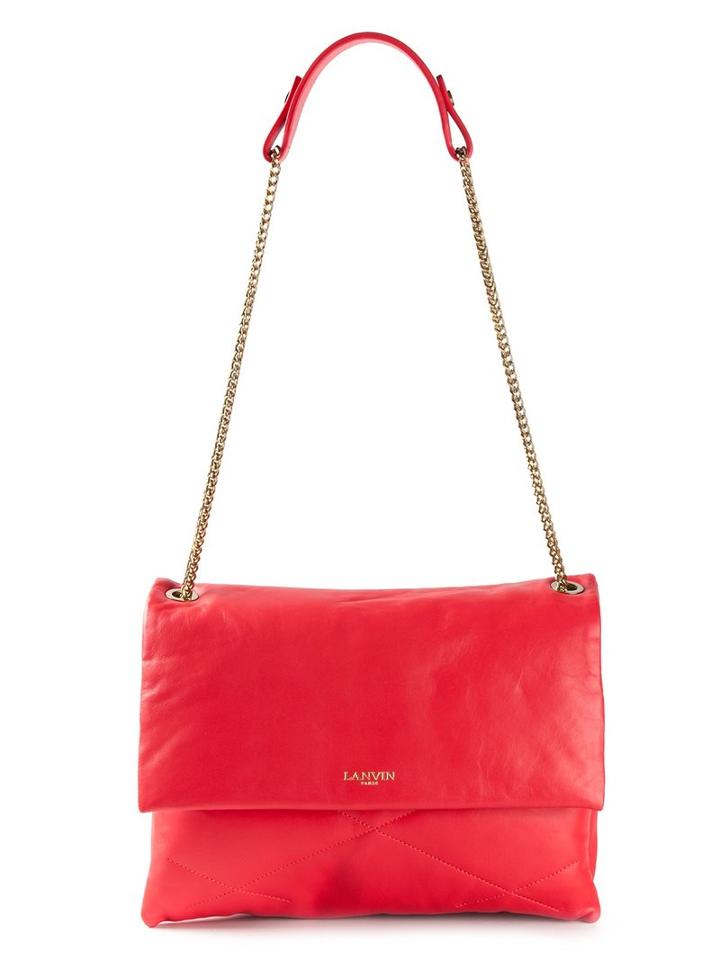 Lanvin 'sugar' Shoulder Bag, Pink/purple, Lamb Skin/metal (other)