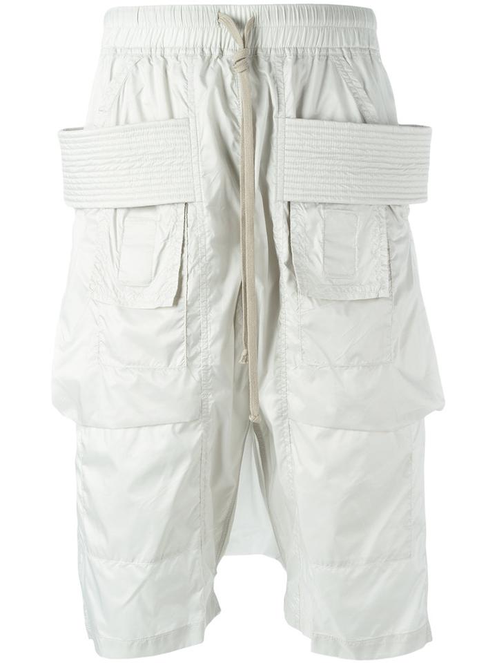Rick Owens Drkshdw Drawstring Track Shorts, Men's, Size: Small, Nude/neutrals, Polyamide