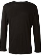 Neil Barrett Long Sleeve T-shirt, Men's, Size: Xl, Black, Viscose