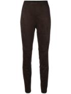 Cambio Slim Fit Leggings - Brown