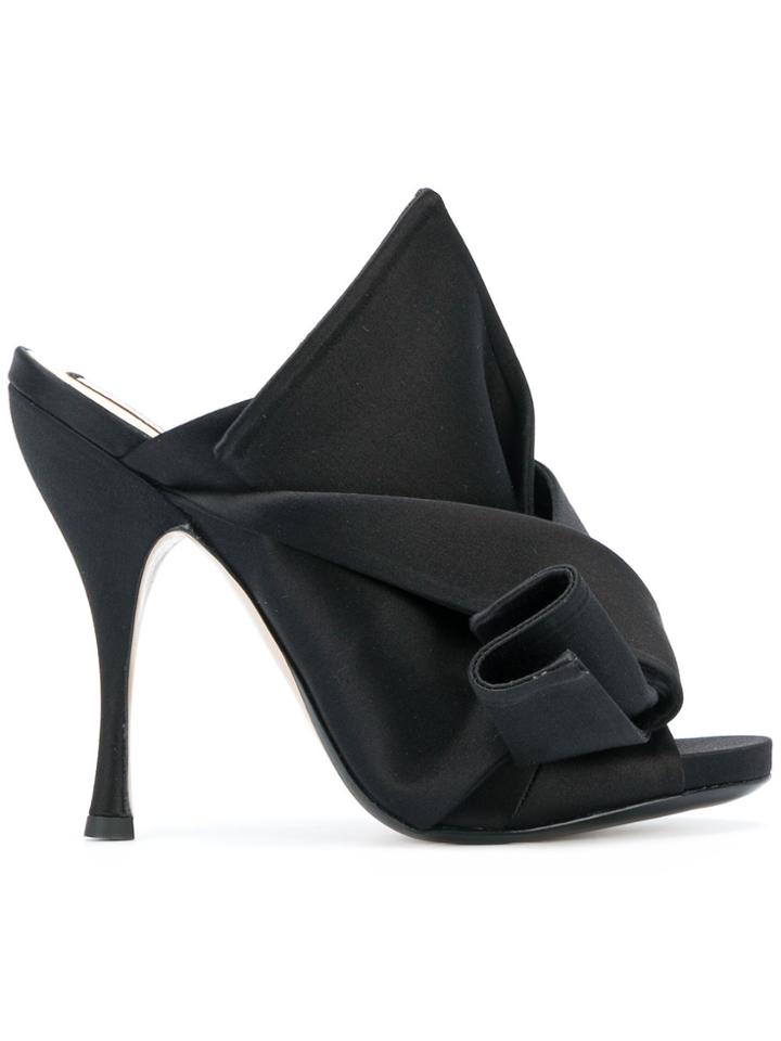 No21 Abstract Bow High-heels - Black