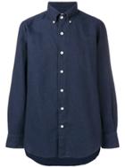 Finamore 1925 Napoli Slim Fit Shirt - Blue