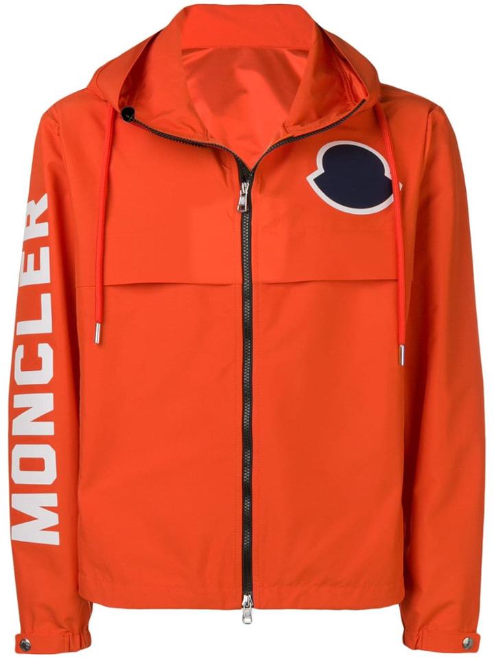 Moncler Printed Shell Windbreaker - Orange