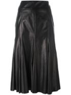 Drome Midi Leather Skirt, Women's, Size: Medium, Black, Cupro/lamb Skin