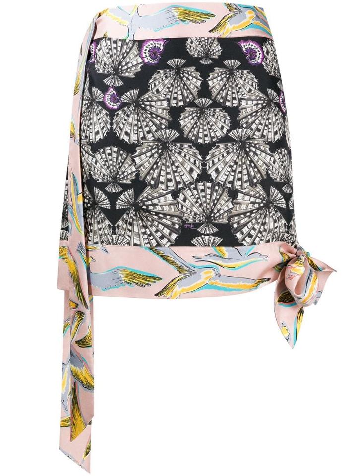 Emilio Pucci Pre-owned Printed Mini Skirt - Black