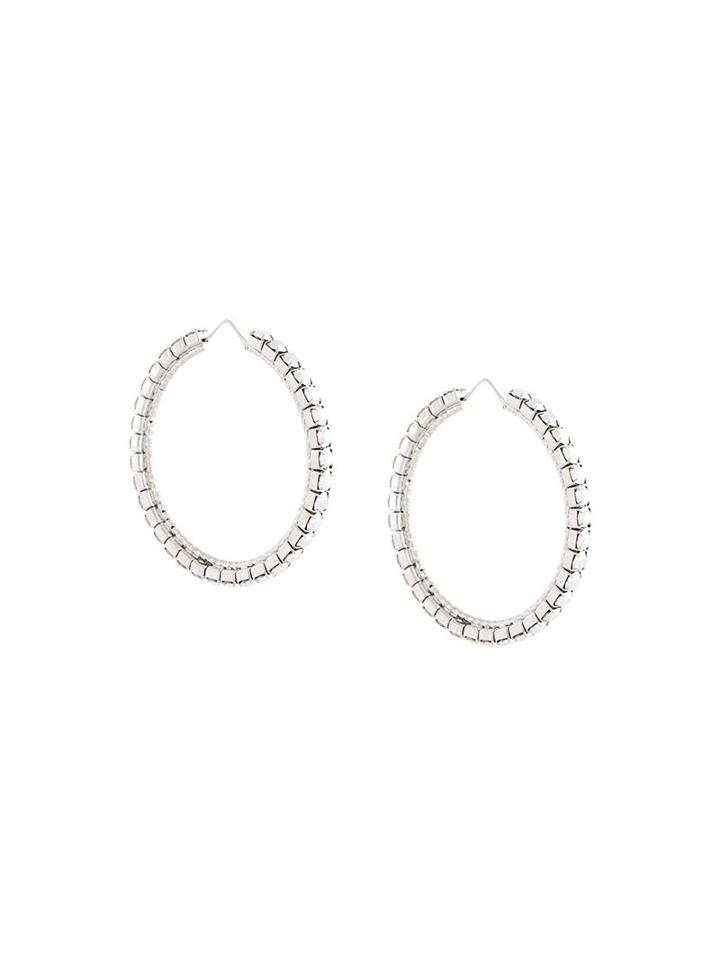 Givenchy 'rosario' Hoop Earrings, Women's, Metallic