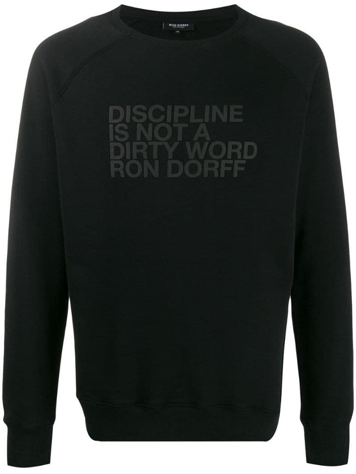 Ron Dorff Discipline Print Sweatshirt - Black
