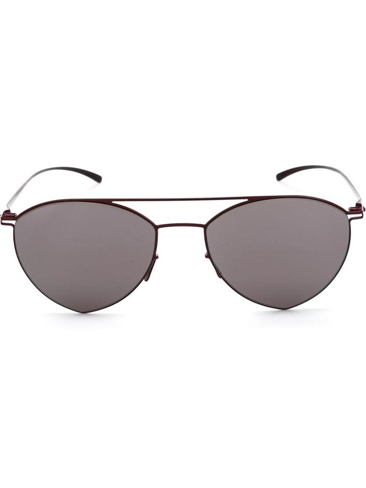 Mykita Maison Martin Margiela X Mykita Mmesse010 Sunglasses, Women's, Red, Stainless Steel