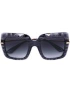 Dolce & Gabbana - Geometric Frame Square Sunglasses - Women - Acetate/metal (other) - One Size, Grey, Acetate/metal (other)