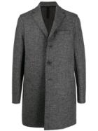 Harris Wharf London Midi Single Breasted Coat - Grey