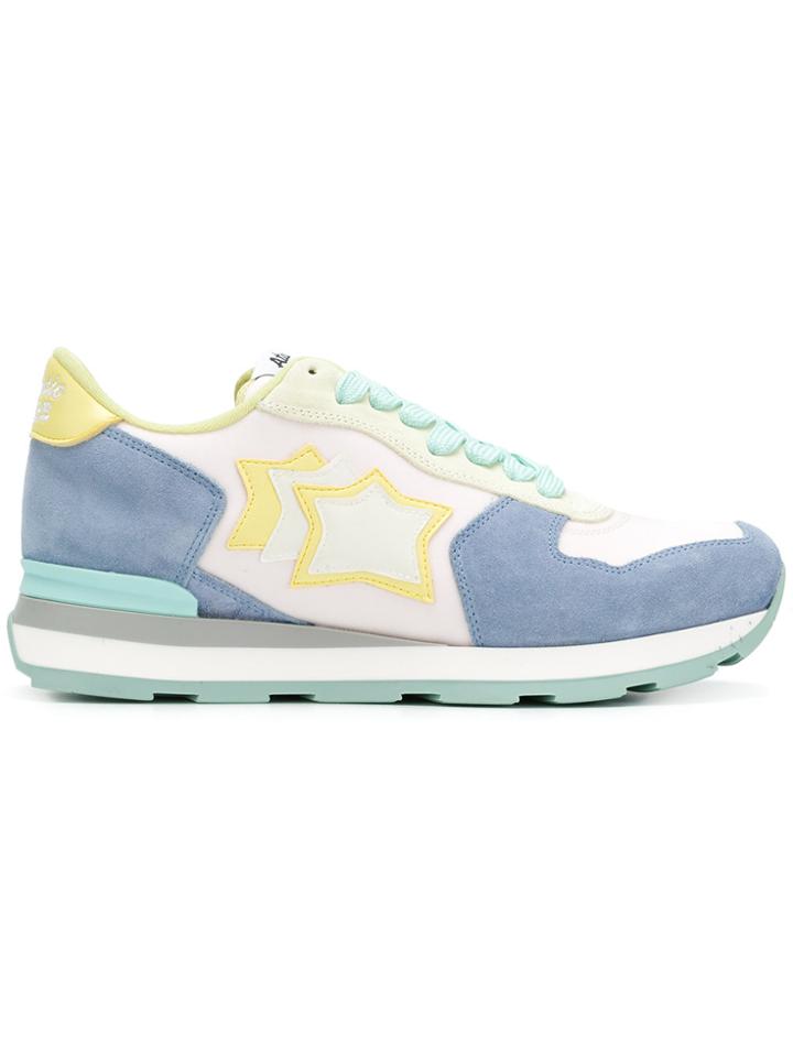 Atlantic Stars Colour Block Sneakers With Star Patches - Multicolour