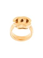 Chanel Pre-owned Cc Logo Ring - Gold