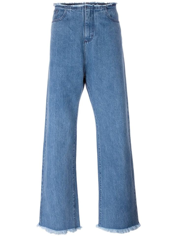 Marques'almeida Loose-fit Long Jeans, Men's, Size: 30, Blue, Cotton