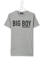 Dsquared2 Kids Teen Big Boy Print T-shirt - Grey