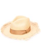 Sensi Studio - Panama Frayed Hat - Women - Straw - M, Nude/neutrals, Straw