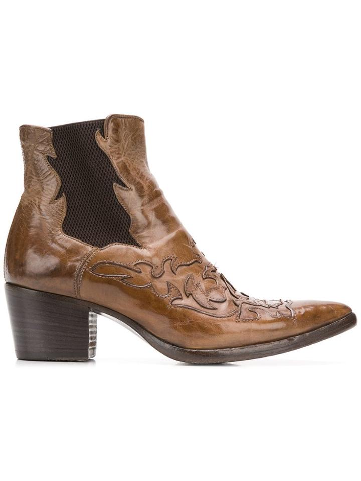 Alberto Fasciani Ursula Cowboy Boots - Brown