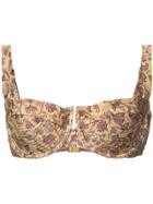 Zimmermann Floral Print Bra - Brown