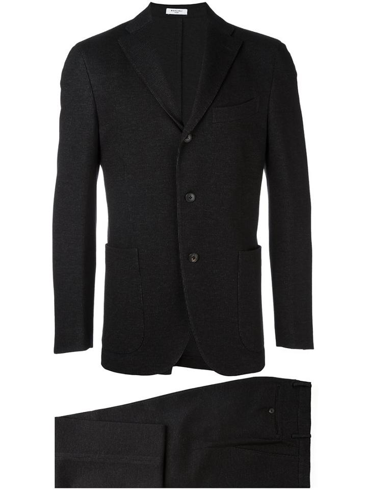 Boglioli Formal Suit, Men's, Size: 50, Black, Cotton/acetate/cupro/virgin Wool