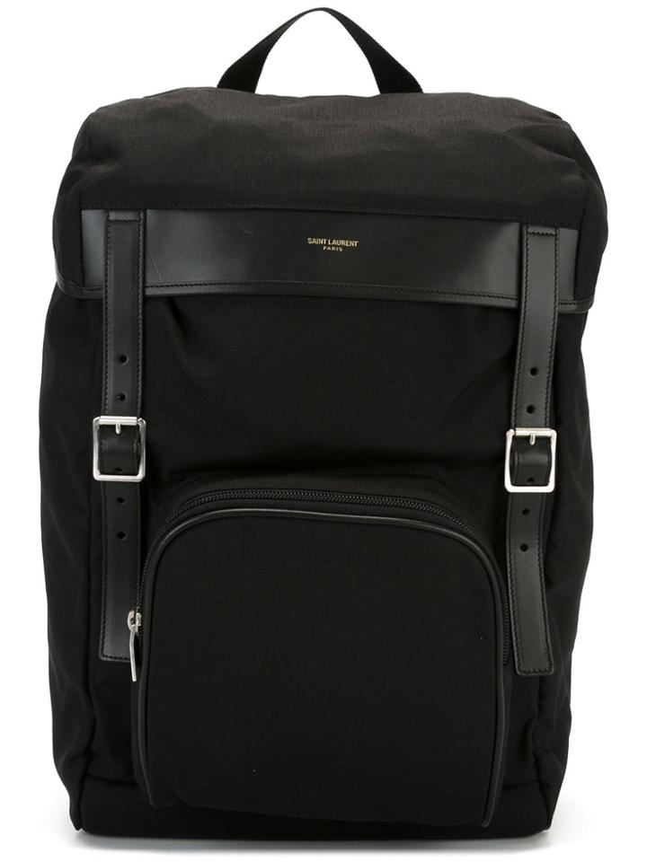 Saint Laurent 'délavé' Backpack - Black
