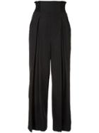 Rachel Comey Pleated Cropped Trousers - Black