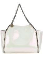 Stella Mccartney Iridescent Falabella Shopping Bag - White