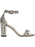 Brian Atwood Geometric Pattern Strappy Sandals