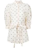 Zimmermann Heart Print Blouse - Nude & Neutrals