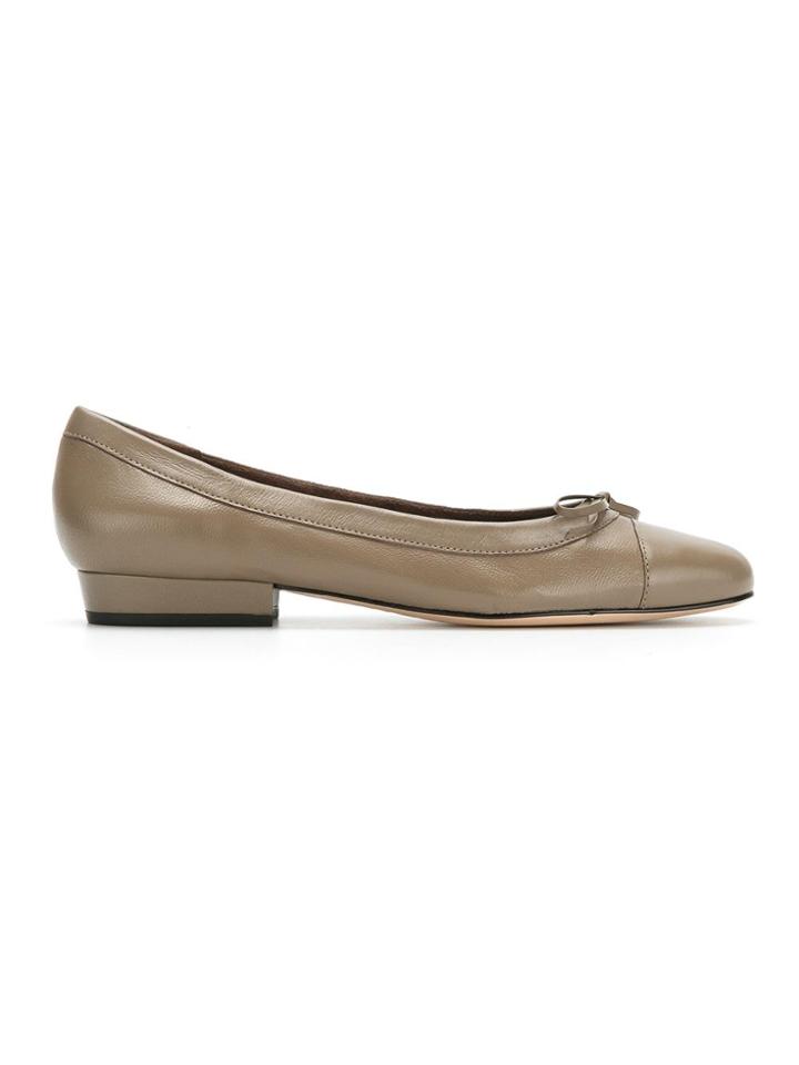 Sarah Chofakian Round Toe Ballerinas - Grey