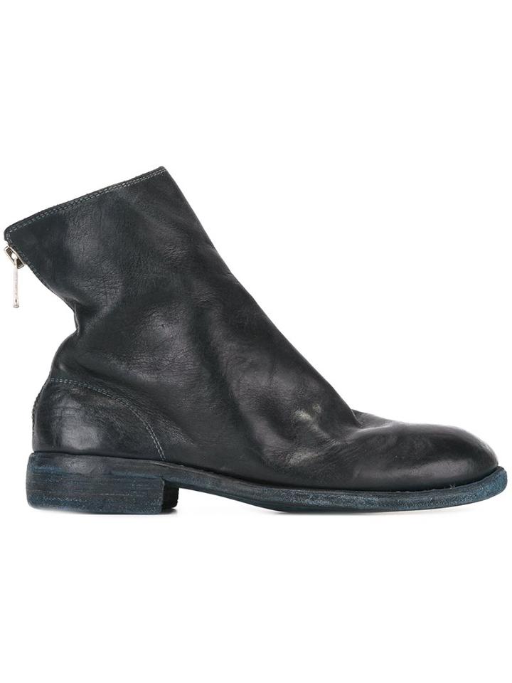 Guidi Full Grain Back Zip Boots