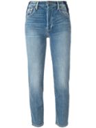Frame Denim Elton Jeans, Women's, Size: 30, Blue, Cotton/polyester/spandex/elastane