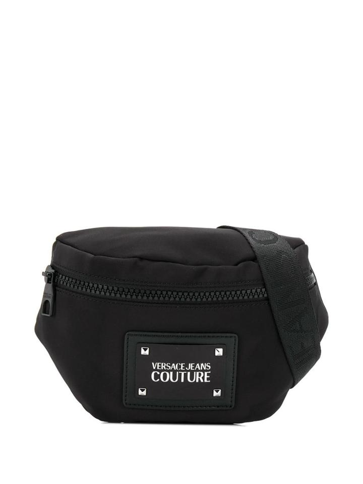 Versace Jeans Couture Logo Plaque Belt Bag - Black