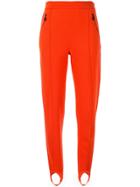 Giorgio Armani High-waist Stirrup Trousers - Orange