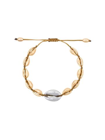 Tohum Puka Shell Bracelet - Metallic
