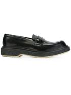 Adieu Paris Chunky Sole Penny Loafers - Black