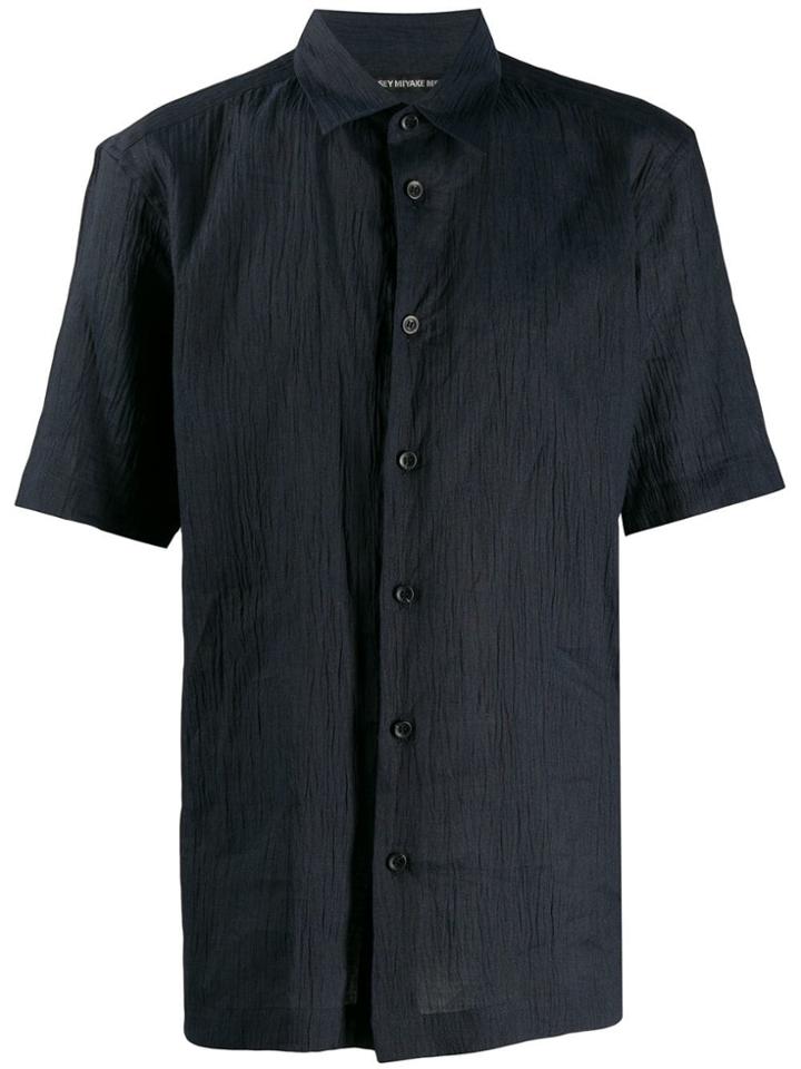 Issey Miyake Men Straight-cut Shirt - Blue