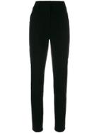 Saint Laurent High-waisted Tailored Trousers - Black