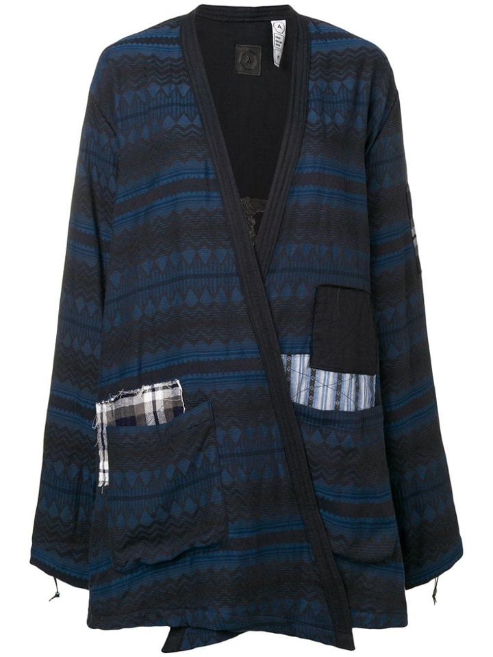 Alchemist Patchwork Crossover Jacket - Blue