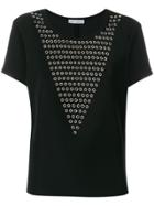 Paco Rabanne Eyelet Panel T-shirt - Black