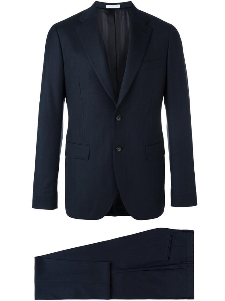 Boglioli Two-piece Suit, Men's, Size: 48, Blue, Acetate/cupro/virgin Wool