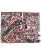 Etro - Printed Scarf - Women - Silk/wool - One Size, Women's, Pink/purple, Silk/wool