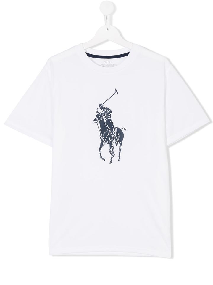 Ralph Lauren Kids Printed Logo T-shirt - White