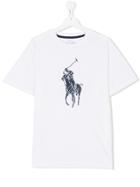 Ralph Lauren Kids Printed Logo T-shirt - White